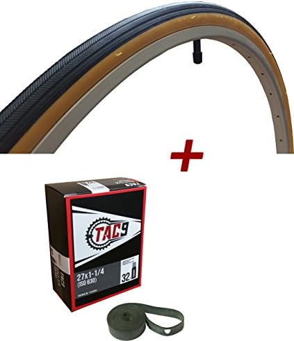 27x1-1/4 Bike Tire, Tube and Rim Strip