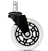 COLIBROX Office Chair Caster Wheels (Set of 5) - Heavy Duty & Safe for All Floors Including Hardwood - Perfect Replacement for Desk Floor Mat - Rollerblade Style w/Universal Fit