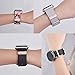 QINGQING 7Pcs Decorative Rings Stainless Steel Rhinestone Charms Compatible with Apple Watch Bands 42mm 44mm iWatch Series 5 4 3 2 1 Band Accessories (Rings no Band)