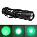 AR happy online 3 Pack Green Light Flashlight, Zoomable 3 Modes Mini Green LED Flashlight, Green Flashlight Torch for Hiking, Camping, Night Observation