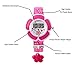 TOPCABIN Kid Children Girls Novelty Cute Flower Shape Digital Watch Rose Red