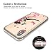 JAHOLAN Compatible iPhone Xs Max Case Clear Cute Amusing Whimsical Design Flower Fairy Flexible Bumper TPU Soft Rubber Silicone Cover Phone Case for iPhone Xs Max 2018 6.5 inch