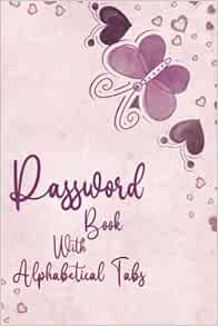 Password Book with Alphabetical Tabs: Personal Internet ...