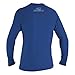 O'Neill Wetsuits Men's Standard Basic Skins 50+ Long Sleeve Sun Shirt, Pacific, X-Large