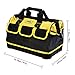KATA 16 Inch Heavy Duty Tool Bag with Wide Mouth for Tool Storage and Organizer,Water Proof Base,Yellow
