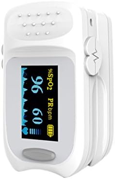 Microheal 2 OLED Fingertip Pulse Oximeter Oximetry Blood Oxygen Saturation Monitor with lanyard Portable for Daily Use,White Color