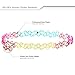 Besteel 12 PCS Womens Rubber Necklace Chain Double Line Tattoo Choker Necklace Stretch Elastic Set for Teen 80s 90s ¡­