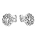 AeraVida Continuity Celtic Knot Donut .925 Sterling Silver Stud Earrings | Delicate Sterling Silver Stud Earring for women | Celtic Knot Stud Earrings