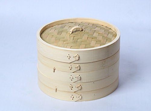 Hophia Bamboo Steamer Set - 8-Inch