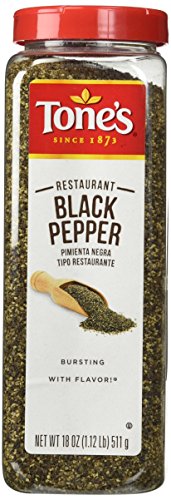 Tone's Spices Restaurant Black Pepper (18 oz)