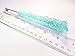 Candy Envy - Light Blue and White Rock Candy Sugar Sticks - 24 Indiv. Wrapped - Cotton Candy & Original Sugar Flavored