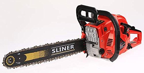 Fashine 58CC 20" Petrol Chainsaw 3.4 HP Gas Powered Woodcutting Saw w/2 Stroke 23pc Tool Kit Carry Bag