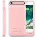 PowerBear iPhone 7 Battery Case (MFI) [3100mAh] High Capacity External Rechargeable Charger Pack for Apple iPhone 7 (Up to 160% Extra Battery) - PINK [24 Month Warranty & Screen Protector Included]
