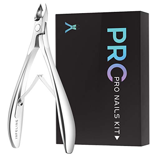 Cuticle Trimmer Cuticle Clippers - INFELING Cuticle Cutter Professional Stainless Steel Cuticle Remover Cuticle Nipper Scissor Super Sharp Pedicure Manicure Tools for Fingernails and Toenails - Thumbnail 7