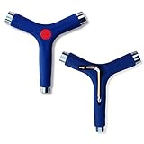 Yocaher Skateboard longboard Multifunctional Y-Tool Skate Tool pocket size all in one (Blue)