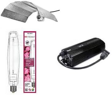 ACE- Hortilux 1000 Watt Super High Pressure Sodium Bulb-UltraGrow 18" Wing Reflector Complete Kit