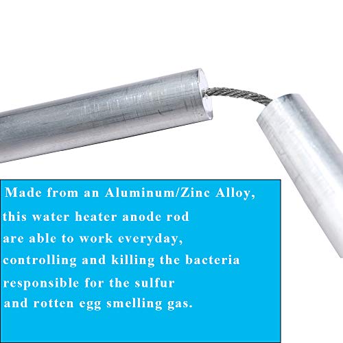 Osring 44 Inch Zinc Anode Rod for Water Heater, Flexible Anode Rod Kit