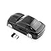 Sport Car Shape 2.4Ghz Wireless Mouse Optical Gaming Mouse Cool Mice with USB Receiver for PC Laptop Computer, 3 Button 1600DPI (Black)