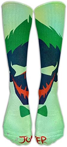 Unisex Suicide Squad Character Joker Skull Crew Fashion Novelty Socks