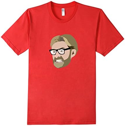 Men's "Klopp" Soccer T-Shirt Medium Red