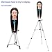 Mannequin Head Holder Tripod Stand, Beauty Star Adjustable Hairdressing Practice Training Cosmetology Mannequin Wig Head Stand Tripod Holder for Beauty Hair Salon with Carry Bag