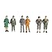 24pcs Painted Train Model Standing Posture People Figures Scale 1:87
