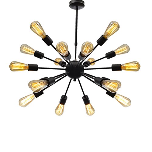 Unitary brand vintage metal large chandelier with 18 li…