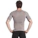 HÖTER Mens Slim and Tight Super Soft Compression & Slimming Shaper V-Neck Compression Shirt