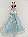 A Light Blue Ball Gown with Lots of Sparkle Made to Fit the Barbie Doll