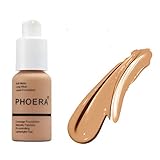 Ownest Matte Oil Control Concealer Foundation Cream,Long Lasting Waterproof Matte Liquid Phoera Foundation,105 Sand-30ml