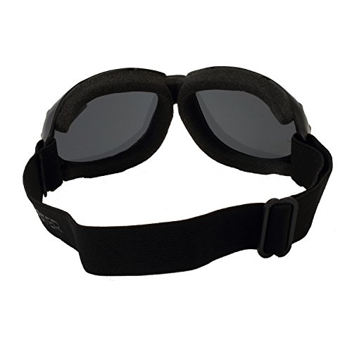 Bobster Cruiser Goggles,Black Frame/Smoked Lens,one size