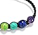 Milakoo Braided Rope 7 Chakra Bracelet for Women Men Reiki Healing Balance Bead Bracelet Adjustable