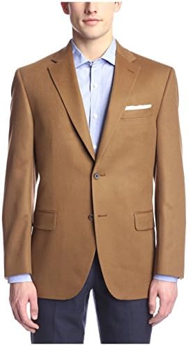 Jack Victor Studio Men's Solid Loro Piana Cashmere Sportcoat, Camel, 38R