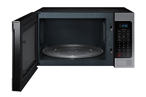Samsung MG11H2020CT 1.1 cu. ft. Countertop Grill Microwave Oven with Ceramic Enamel Interior Black (Renewed)