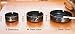 Zurci New Retro Stainless Steel Ashtray Internet Bar Cigarette Ashtray Set of 3 (Black)