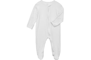 Aablexema Baby Footie Pajamas Zipper - Rayon from Bamboo Infant Footed Pjs with Mittens Sleepwear Jammies