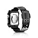 Compatible Apple Watch Band with Case 42mm, MAIRUI Rugged Protective G-Shock Replacement Strap Wristband for Apple Watch Series 3/2/1, iWatch Nike+/Sport/Edition (Black)