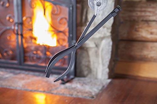 Plow Hearth 5 Piece Hand Forged Iron Compact Fireplace Tool