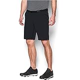 Under Armour Men's Match Play Tapered Shorts, Black/True Gray Heather, 34