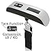 WanEway Portable Digital Luggage Scale Gadget Weighing Suitcase 110lbs Pounds with Temperature Sensor and Tare Function