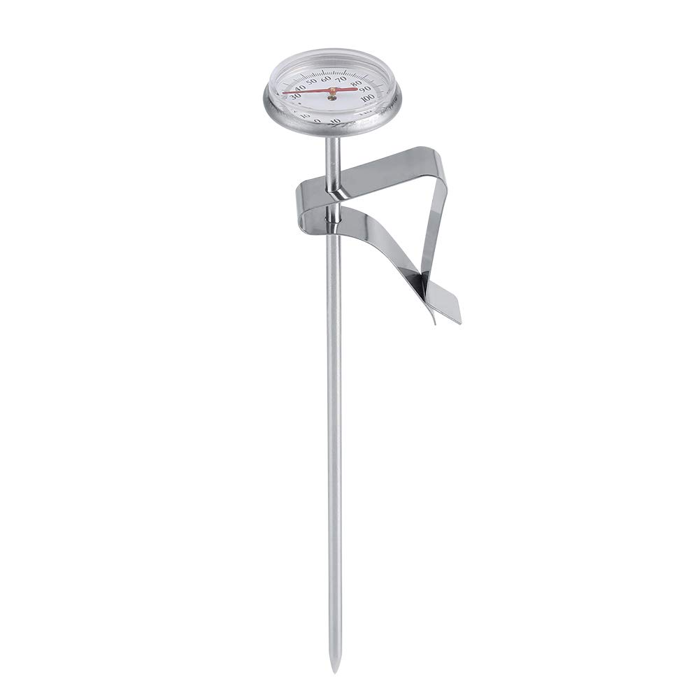 Coffee Milk Thermometer,Stainless Steel Thermometer -10~110℃ for Coffee Drinks Chocolate Milk Foam Accurately Measure