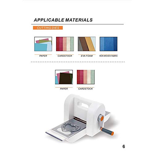 Patgoal Small Carbon Steel Die Cuts DIY Embossing Cutting Machine for Crafts Card Making Scrapbooking (Embossing Machine)