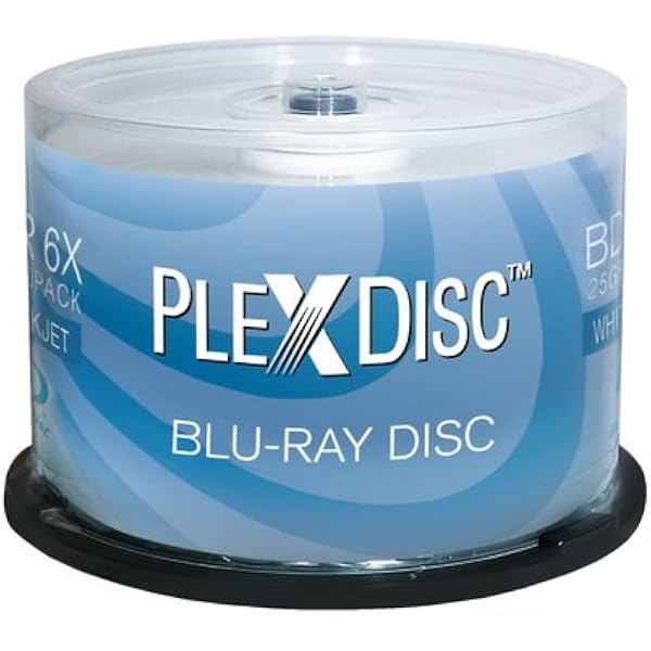 Amazon.com: Verbatim BD-R 25GB 16X Blu-ray Recordable Media Disc  DataLifePlus White Inkjet Hub Printable - 50pk Spindle - 97339 : Electronics
