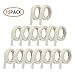 HappyHapi White Masking Tape 1 inch, 15 Rolls Masking Tape with Small Hole(1.5inch) for Packing, Labeling, Drafting and Craft, White Painters'Tape for Art &Craft