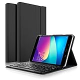 IVSO Case with Keyboard for Asus Zenpad Z8s - Ultra-Thin Detachable Wireless Keyboard Front Prop Stand Case/Cover for Asus Zenpad Z8s ZT582KL Tablet(Black)