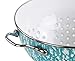 Calypso Basics by Reston Lloyd Powder Coated Enameled Colander, 3 quart, Turquoise Marble