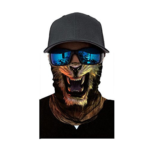yijiamaoyiyouxia Cycling Motorcycle Head Scarf Neck Warmer Face Mask Ski Balaclava Headband (B)