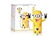 Cute Minions Design Wash Set Toothbrush Holder Automatic Toothpaste Dispenser with Brush Cup Yellow (One Eye)
