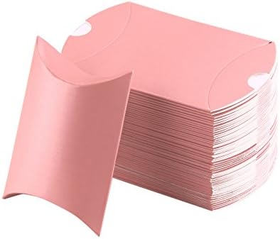 50pcs Pillow Sweet Boxes Wedding Party Favor Gift Gorgeous For High Quality Are Perfect Any Occasions (pink)