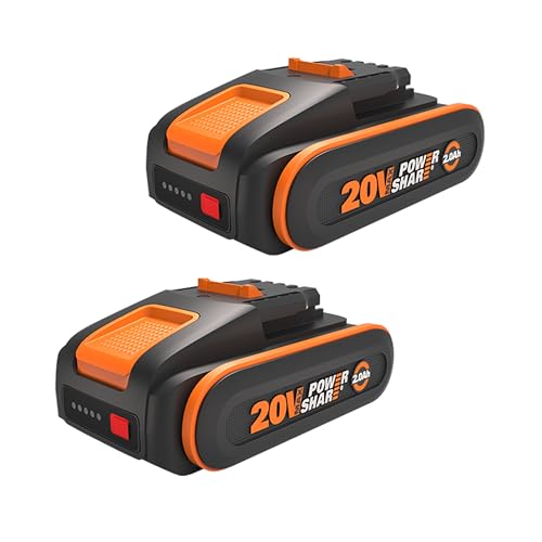 WORX WA3639.2 Original PowerShare Akku 20V 2 STK. Set, 2000mAh Li-Ion